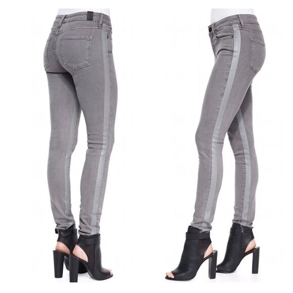 Vince Dylan Grey stripe skinny jeans - Picture 1 of 16